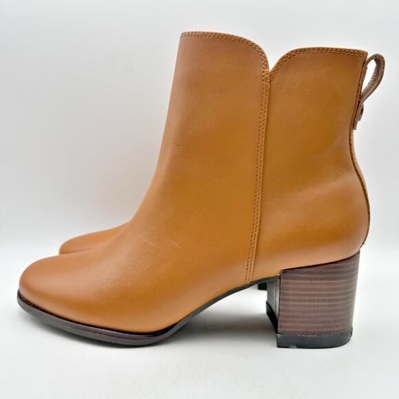 Sperry Womens Seaport Heel Bootie US 12M EU 43.5 Tan Leather NIB - Picture 8 of 13